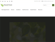 Tablet Screenshot of naturalterrain.com